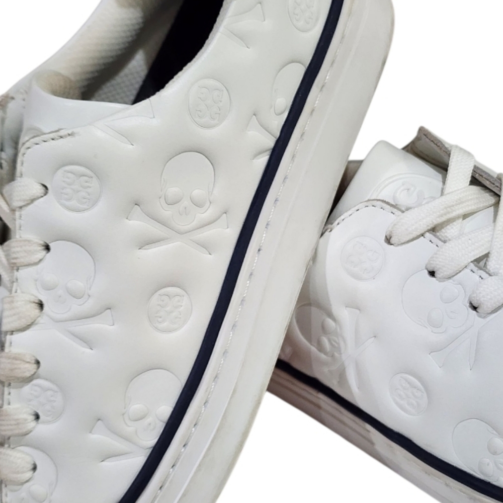 G/FORE White Sneakers with Red Sole - Picture 15 of 16